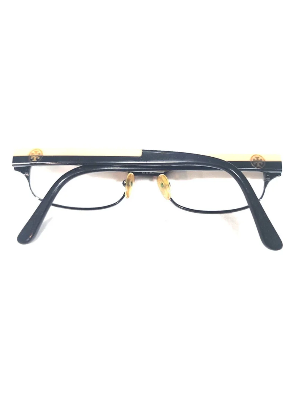 Tory Burch TY1037 3009 Small Black Oval Eyeglasses 50-17 140